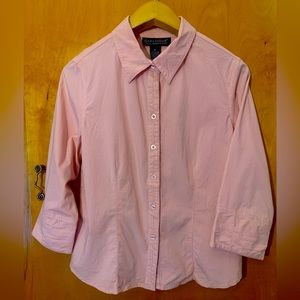 Women’s size 10 pink button up.